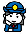 イラスト：婦人警察官