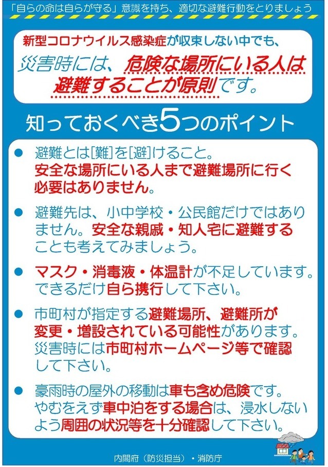 避難する際に知っておくべき5つのポイント