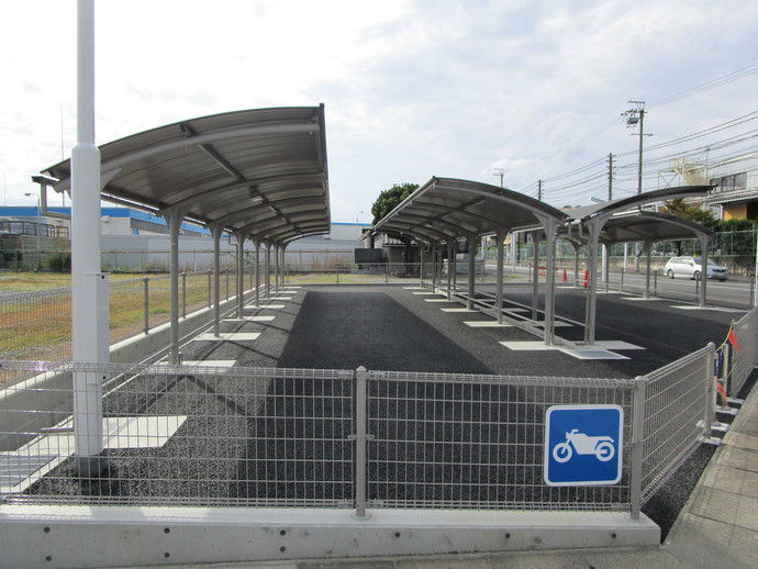 写真：御厨駅北自動二輪車等駐車場