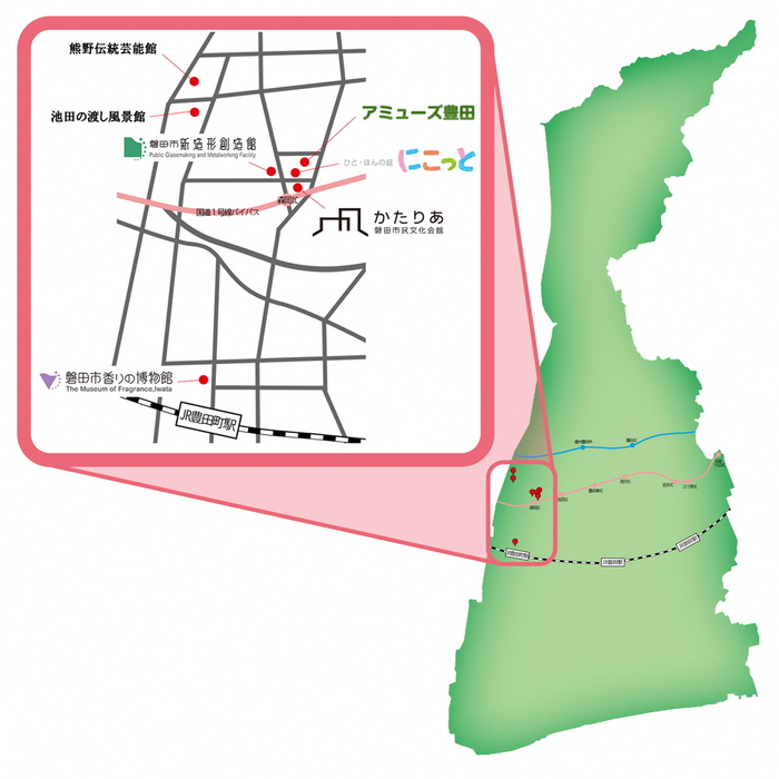 磐田市文化ゾーン地図の画像