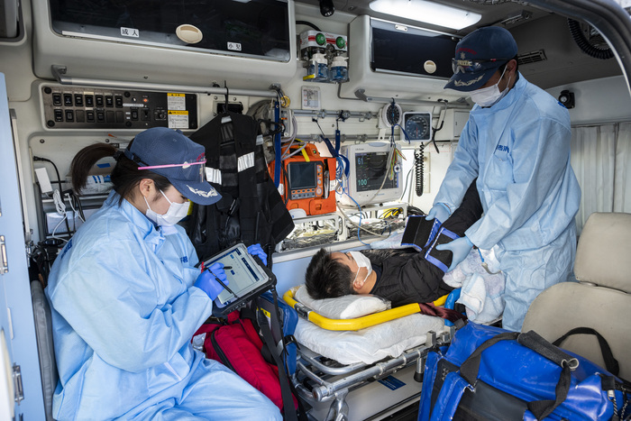 写真：患者情報共有システム（救急DX）